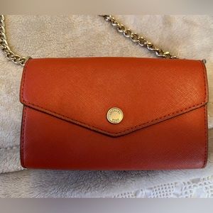Burnt orange Michael kors wallet crossbody